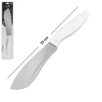FACA DE COZINHA DE INOX 6'' CABO PLASTICO BRANCO TOP CASA