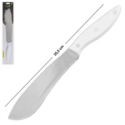 FACA DE COZINHA DE INOX 7'' CABO PLASTICO BRANCO TOP CASA