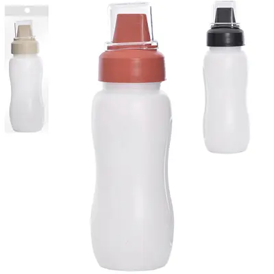 BISNAGA GALHETEIRO DE PLASTICO MEGAN COM TAMPA DE ACRILICO 500ML