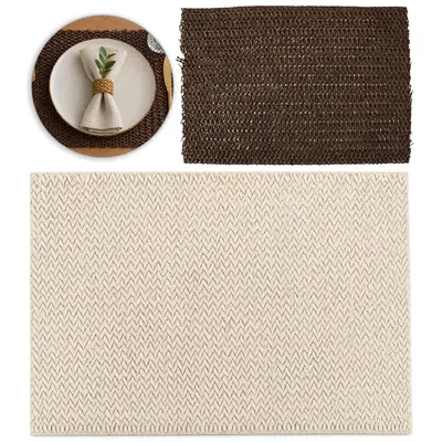 TOALHA LUGAR AMERICANO DE PALHA RETANGULAR 45X30CM