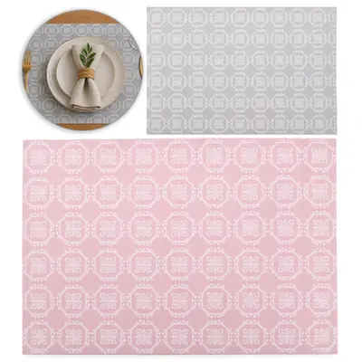 TOALHA LUGAR AMERICANO DE PVC RETANGULAR FLEURS DREAM 45X30CM