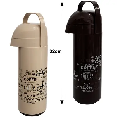 GARRAFA TERMICA COM AMPOLA DE VIDRO RIO COFFEE 1L