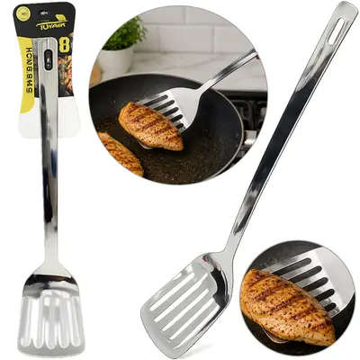 ESPATULA VAZADA DE INOX PREMIUM TOP CASA 36X7,5CM