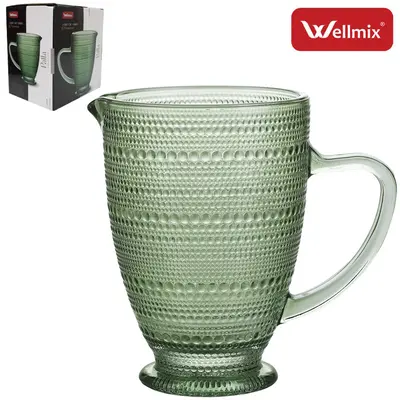 JARRA DE VIDRO PREMIUM PALLA COLLECTION VERDE 1,3L