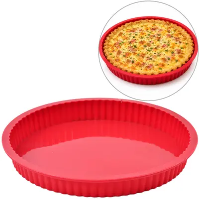 FORMA DE SILICONE REDONDA PARA BOLO / TORTA CHERRY VERMELHO 3,2X25,5CM DE Ø