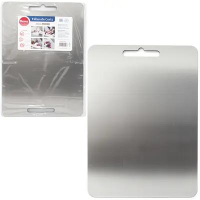 TABUA DE CORTE DE INOX RETANGULAR SUS 304 34X26CM