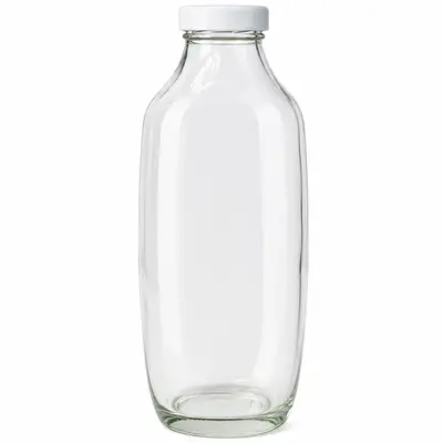 GARRAFA DE AGUA DE VIDRO COM TAMPA DE METAL NEX COOK 500ML