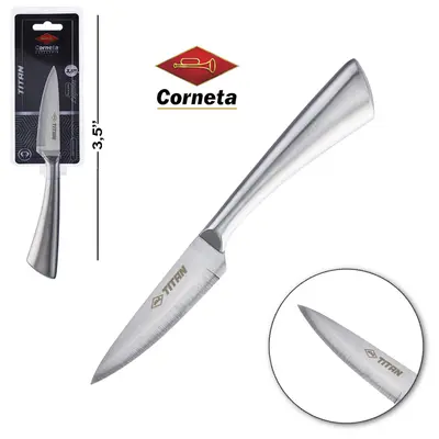 FACA DE LEGUMES DE INOX 3,5'' TITAN TD