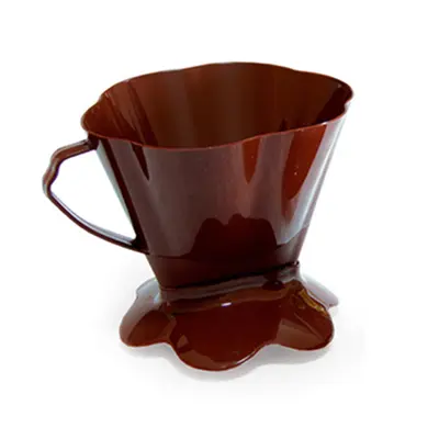 PORTA FILTRO / COADOR DE CAFE 103 DE PLASTICO MARROM 16X14X12CM