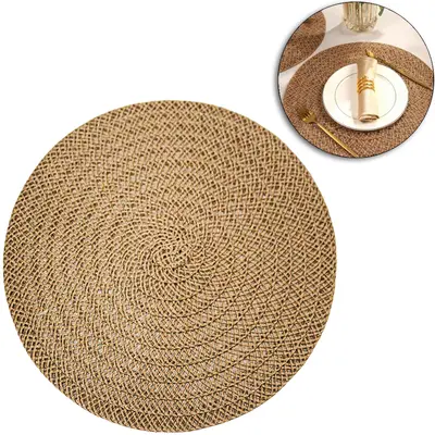 TOALHA LUGAR AMERICANO REDONDA DE PVC 38CM DE Ø