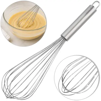 BATEDOR DE CLARA FOUET MANUAL DE INOX 28X7CM