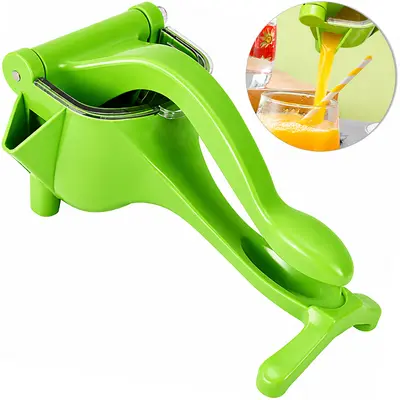 ESPREMEDOR DE FRUTAS DE PLASTICO VERDE 22,5X14,5X12,3CM