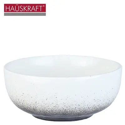 TIGELA CUMBUCA DE PORCELANA BOWL SPRAY PRETO HAUSKRAFT 320ML