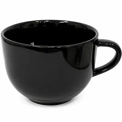 CANECA DE PORCELANA JUMBO PRETA 450ML