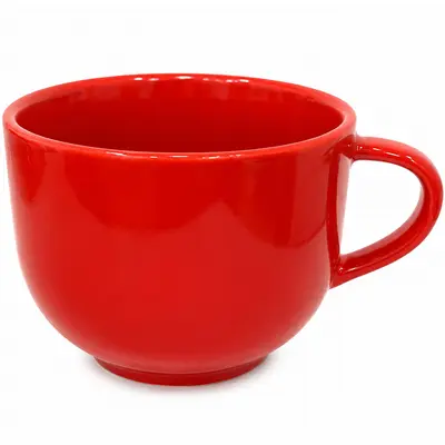 CANECA DE PORCELANA JUMBO VERMELHA 450ML
