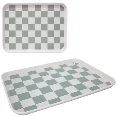 BANDEJA DE PLASTICO RETANGULAR 38X28,5X2CM