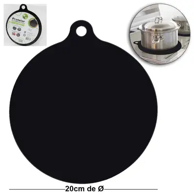 PROTETOR DE FOGAO PARA INDUCAO SILICONE / FIBRA DE VIDRO ANTIADERENTE 20CM DE Ø