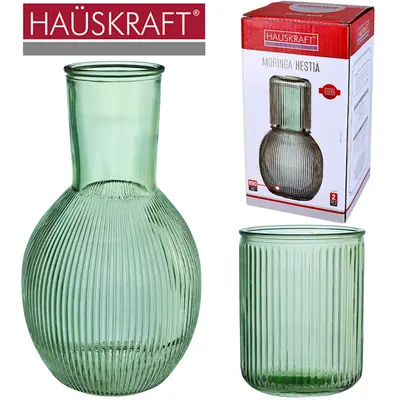 MORINGA DE VIDRO 890ML COM COPO 250ML HESTIA HAUSKRAFT