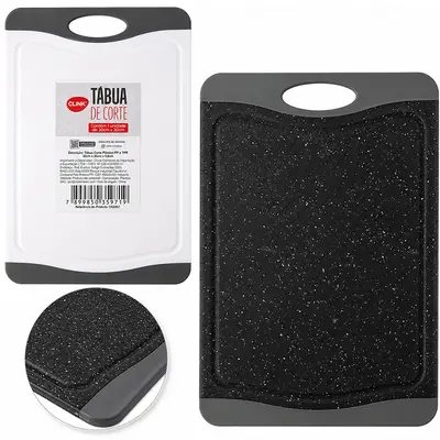 TABUA DE CORTE DE PLASTICO RETANGULAR 30X20CM