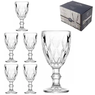 JOGO DE TACA DE VIDRO PARA LICOR / SHOT FLUX COM 6 PECAS 60ML