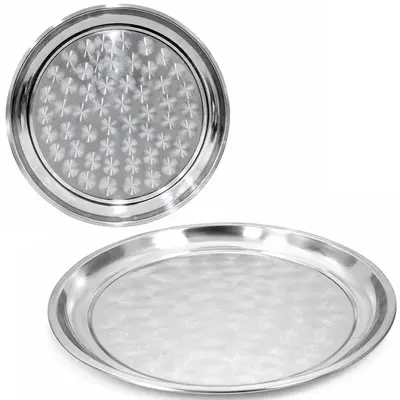 BANDEJA REDONDA INOX 45CM DE Ø