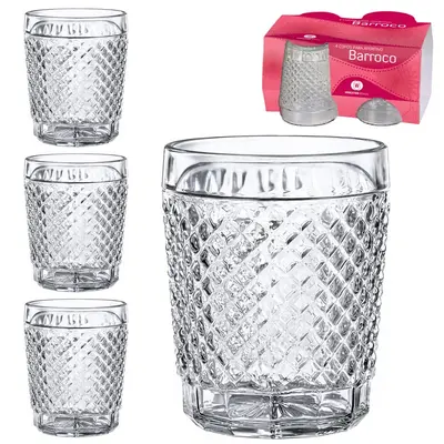 JOGO DE COPO DE VIDRO DOSE / SHOT BARROCO 100ML