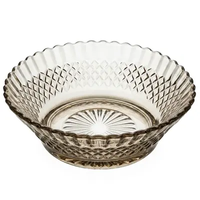 TIGELA DE VIDRO REDONDA BARROCO GOLD 570ML 17CM DE Ø