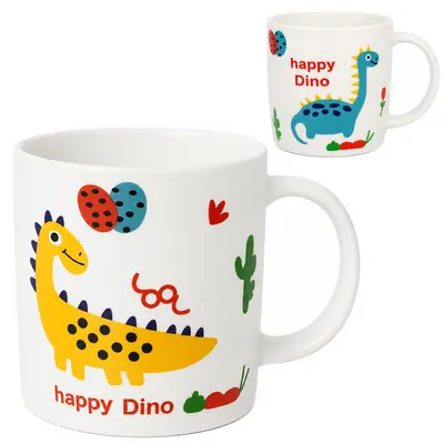 CANECA DE PORCELANA DINOSSAURO 300ML