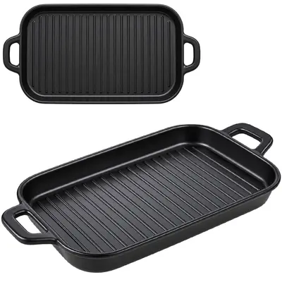 BANDEJA PETISQUEIRA DE MELAMINA RETANGULAR COM ALCA BLACK 29,5X15,5X3CM