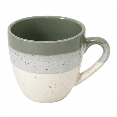 CANECA DE PORCELANA OMBRE VERDE WOLFF 85ML