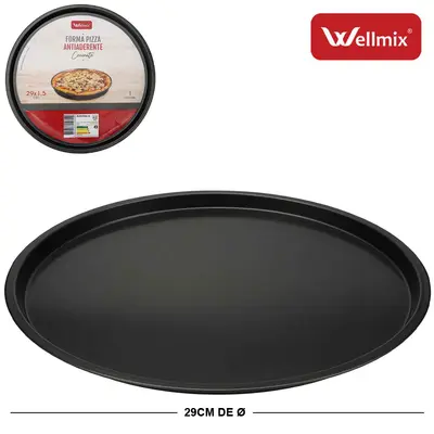 FORMA ASSADEIRA DE ACO CARBONO PARA PIZZA COCINATO 29CM DE Ø