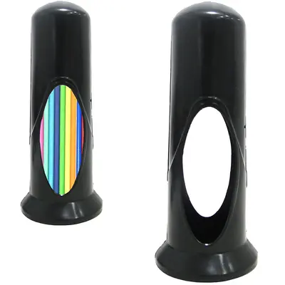 PORTA CANUDOS DE PLASTICO PRETO