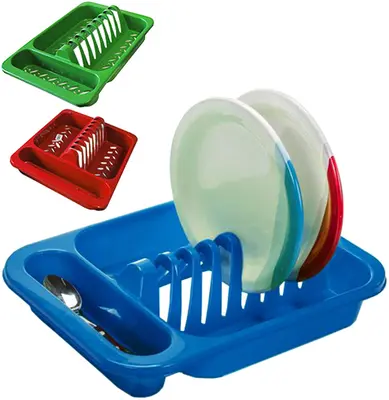 ESCORREDOR SECADOR DE PRATOS DE PLASTICO BAIXO COLORS 33,5X24X7,5CM