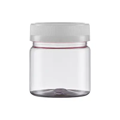 ORGANIZADOR DE PLASTICO REDONDO COM TAMPA BRANCA 150ML