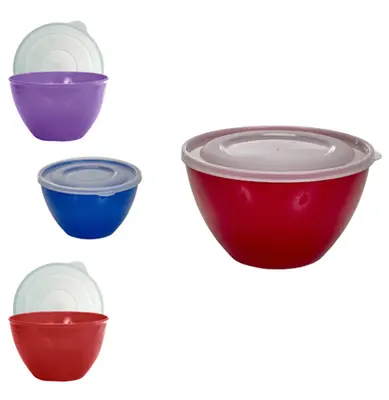 POTE TIGELA DE PLASTICO REDONDA COM TAMPA HERMETICA 1800ML