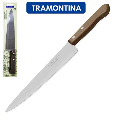 FACA DE CARNE / PEIXEIRA DE INOX 8'' CABO MADEIRA DYNAMIC