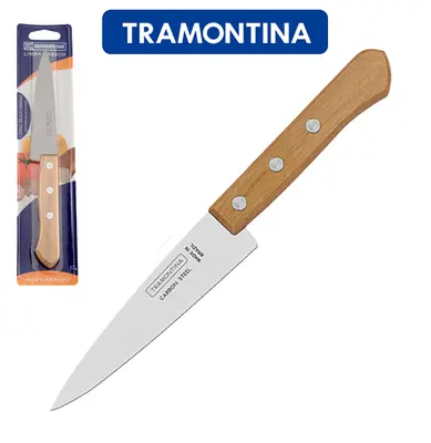 FACA PEIXEIRA DE ACO CARBONO 5'' CABO MADEIRA CARBON