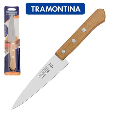 FACA PEIXEIRA DE ACO CARBONO 6'' CABO MADEIRA CARBON
