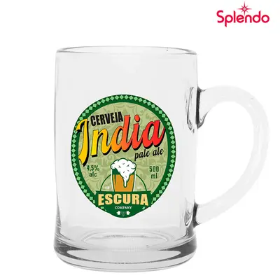 CANECA DE VIDRO PARA CHOPP INDIA PALE ALE SPLENDO 400ML