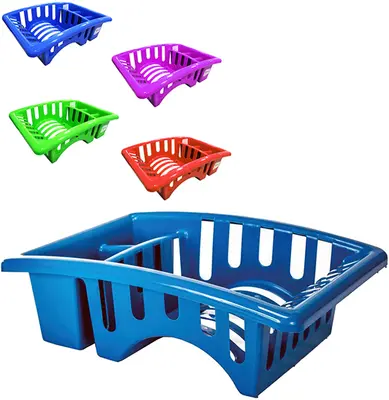 ESCORREDOR SECADOR DE PRATOS DE PLASTICO ALTO COLORS 32X22X11CM