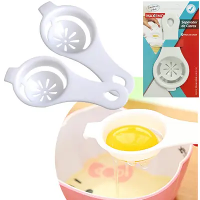 SEPARADOR DE GEMA DE PLASTICO BRANCO 14CM