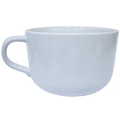 CANECA DE PORCELANA JUMBO BRANCA 450ML