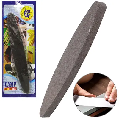 AFIADOR PEDRA PARA AFIAR / AMOLAR FACA CANOA 9'' 23X3,5X1,5CM NA CARTELA