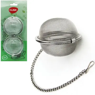 INFUSOR COADOR DE CHA DE INOX 5CM DE Ø NA CARTELA