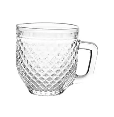 CANECA XICARA DE VIDRO PARA CHA BARROCO 270ML