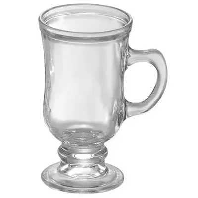 CANECA XICARA DE VIDRO PARA CAFE / CAPPUCCINO 100ML