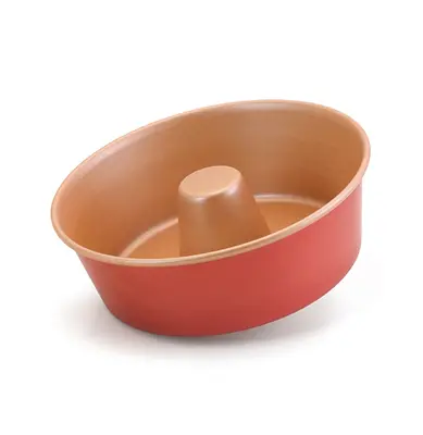 FORMA ASSADEIRA DE ALUMINIO PARA BOLO / TORTA / PUDIM COM TUBO 8X24CM DE Ø CEREJA