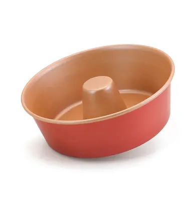 FORMA ASSADEIRA DE ALUMINIO PARA BOLO / TORTA / PUDIM COM TUBO 7,5X22CM DE Ø CEREJA