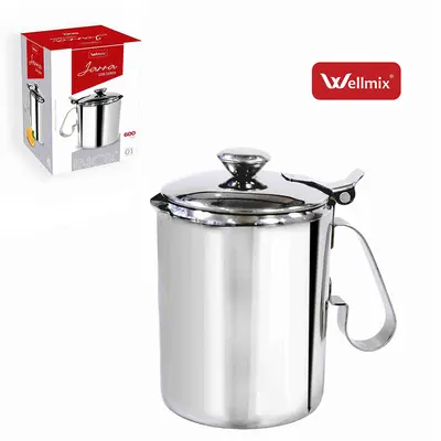 JARRA DE INOX COM TAMPA 600ML