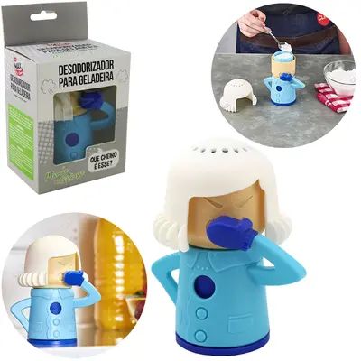 DESODORIZADOR DE GELADEIRA DE PLASTICO MAMAE ESTRESSE 150ML 13,5X11CM
